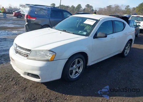 2012 Dodge Avenger Se из США, поврежденный, VIN 1C3CDZAB7CN132741